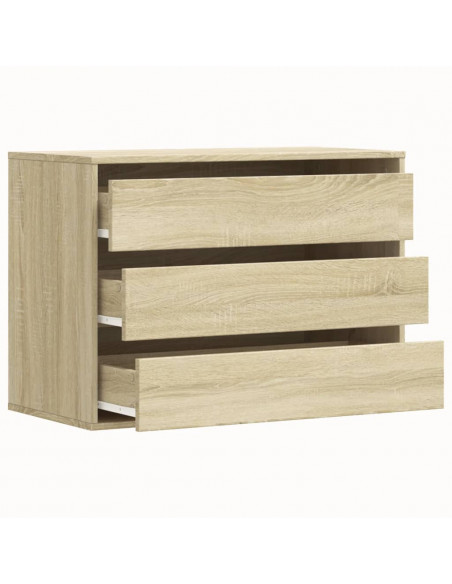 Cassettiera Angolare Rovere Sonoma 80x41x58cm Legno Multistrato