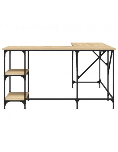 Scrivania Rovere Sonoma 139x139x75 cm in Legno Multistrato