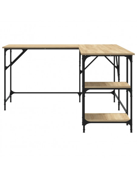 Scrivania Rovere Sonoma 139x139x75 cm in Legno Multistrato