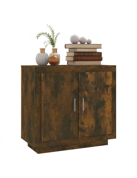 Credenza Rovere Anticato 80x40x75 cm in Legno Multistrato