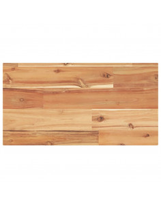 Ripiano a Parete 40x20x2 cm Legno Massello Acacia Rifinito Olio 2