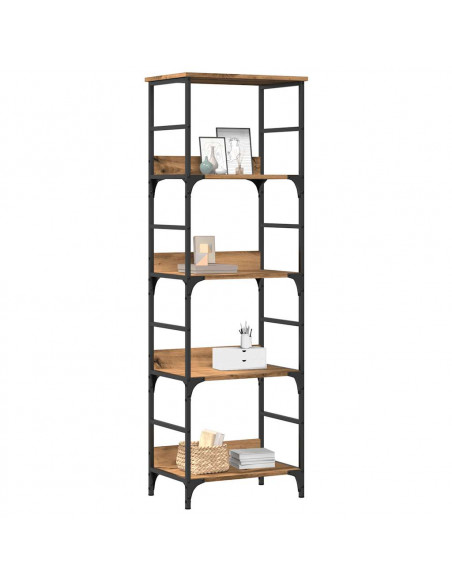 Libreria Rovere Artigianale 50x33x153 cm in Truciolato
