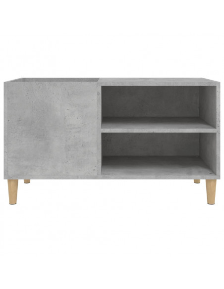 Mobile Porta Dischi Grigio Cemento 84,5x38x48 Legno Multistrato