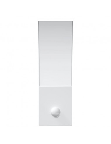 Applique con LED e Sensore 2 pz Bianche in Alluminio Pressofuso