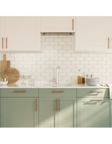 Maniglie per Mobili 10pz Bronzo 128mm in Acciaio Inox