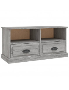 Mobile TV Grigio Sonoma 93x35,5x45 cm in Legno Multistrato 2