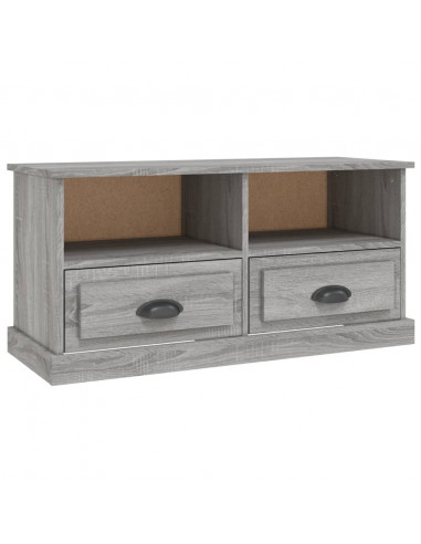Mobile TV Grigio Sonoma 93x35,5x45 cm in Legno Multistrato