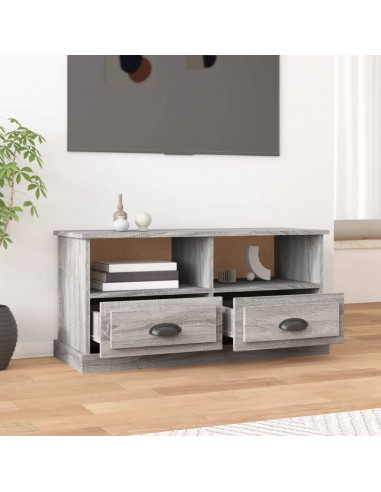 Mobile TV Grigio Sonoma 93x35,5x45 cm in Legno Multistrato