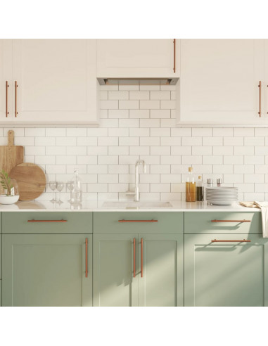 Maniglie per Mobili 5pz Bronzo 192mm in Acciaio Inox