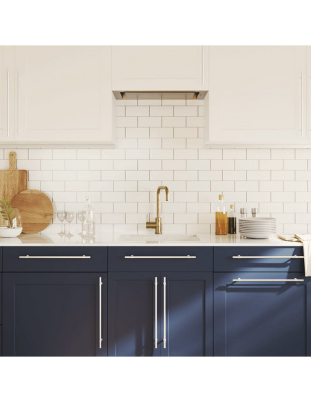 Maniglie per Mobili 5pz Argento 320mm in Acciaio Inox