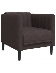 Poltrona Marrone Scuro in Tessuto 2