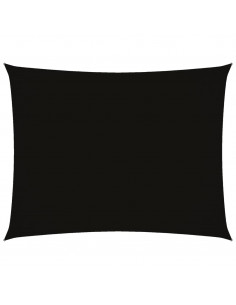 Parasole a Vela Oxford Rettangolare 2,5x3,5 m Nero 2