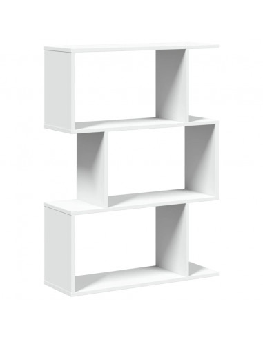 Libreria Divisorio 3 Ripiani Bianca 70x24x97 cm in Truciolato