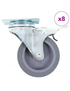 Ruote Girevoli 8 pz 75 mm 2