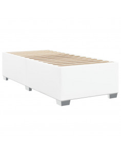 Giroletto a Molle con Materasso Bianco 90x200 cm in Similpelle 2