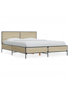 Giroletto Rovere Sonoma 120x200 cm in Legno Multistrato Metallo 2