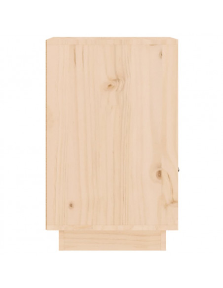 Comodini 2 pz 40x34x55 cm in Legno Massello di Pino