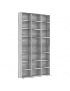 Mobile Porta CD Grigio Sonoma 102x23x177,5 cm Legno Multistrato 2