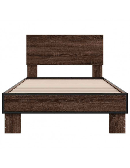 Giroletto Rovere Marrone 75x190 cm Legno Multistrato e Metallo