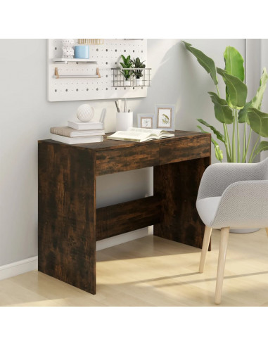 Scrivania Rovere Fumo 101x50x76,5 cm in Truciolato