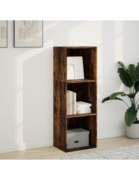 Libreria Rovere Fumo 40x30x114 cm in Legno Multistrato