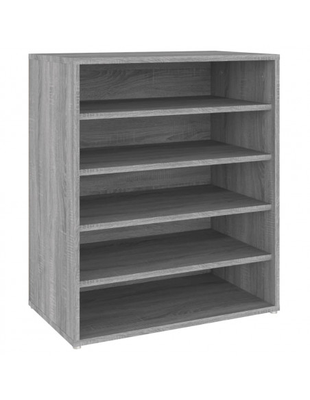 Scarpiera Grigio Sonoma 60x35x70 cm in Legno Multistrato
