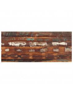 Piano Tavolo Rettangolare 60x140 cm 15-16 mm Legno di Recupero 2