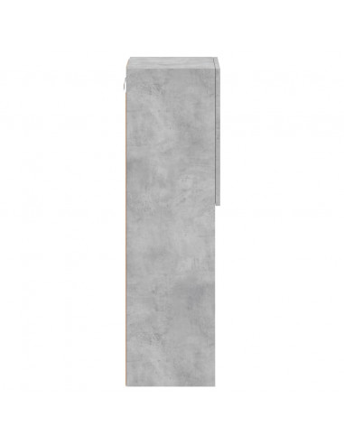 Mobili TV con Luci LED 2pz Grigio Cemento 30,5x30x102 cm