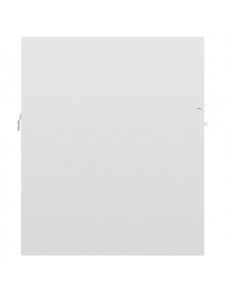 Set Mobili da Bagno Bianco Lucido in Legno Multistrato