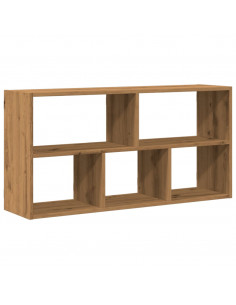 Scaffale a Parete Rovere Artigianale 100x25x50 cm in Truciolato 2