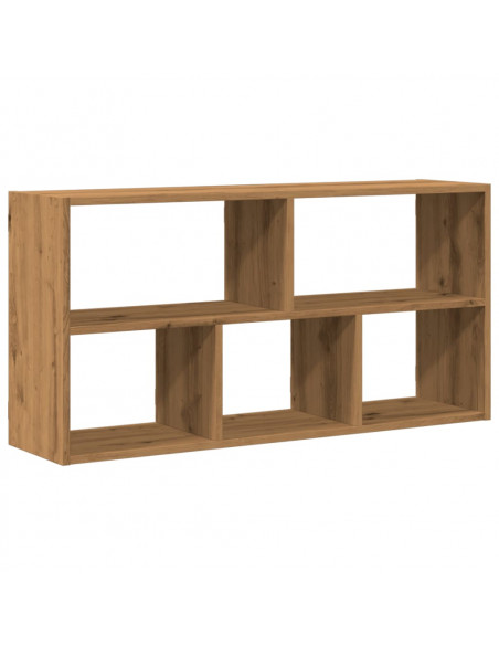 Scaffale a Parete Rovere Artigianale 100x25x50 cm in Truciolato