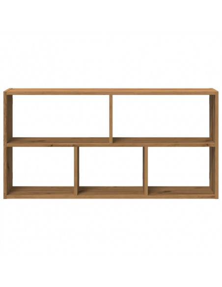 Scaffale a Parete Rovere Artigianale 100x25x50 cm in Truciolato