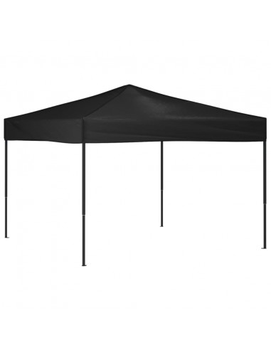 Tenda per Feste Pieghevole Nera 3x3 m