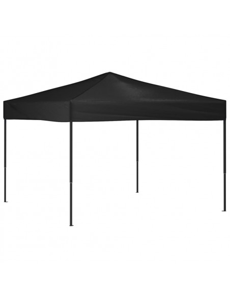 Tenda per Feste Pieghevole Nera 3x3 m