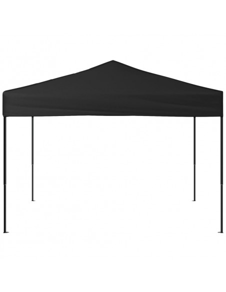 Tenda per Feste Pieghevole Nera 3x3 m