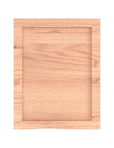 Ripiano Muro Marrone 40x50x(2-6) cm Massello Rovere Trattato