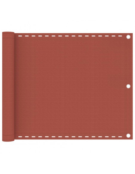 Paravento da Balcone Terracotta 75x600 cm in HDPE
