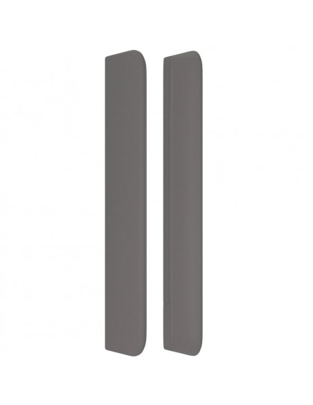 Testiera ad Orecchio Grigio 163x16x118/128cm in Similpelle