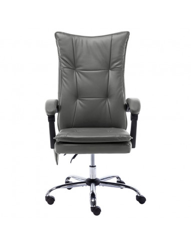 Sedia da Ufficio Massaggiante Antracite in Similpelle