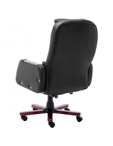 Sedia da Ufficio Nera in Similpelle