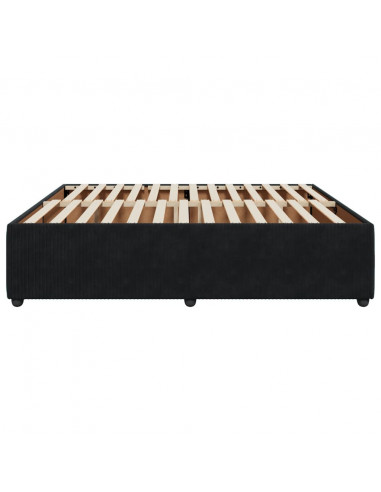 Giroletto Nero 180x200 cm in Velluto