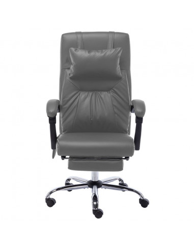 Sedia da Ufficio Massaggiante Antracite in Similpelle