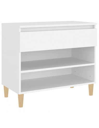 Scarpiera Bianca 70x36x60 cm in Legno Multistrato