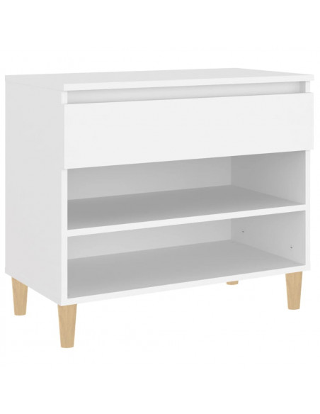 Scarpiera Bianca 70x36x60 cm in Legno Multistrato