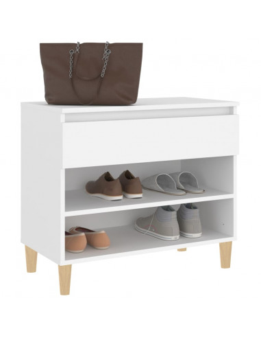 Scarpiera Bianca 70x36x60 cm in Legno Multistrato