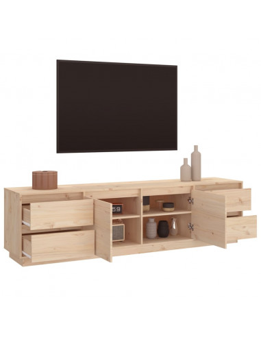 Mobile Porta TV 176x37x47,5 cm in Legno Massello di Pino
