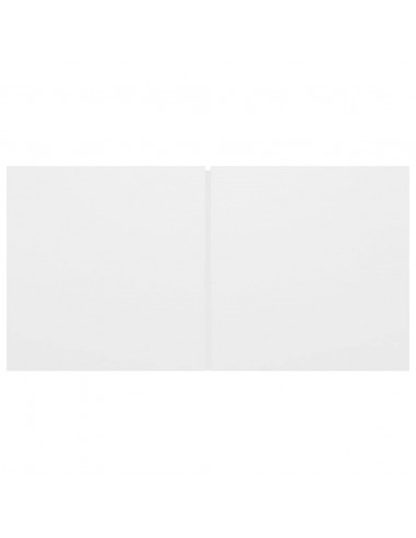 Set di Mobili Porta TV 4 pz Bianco in Legno Multistrato