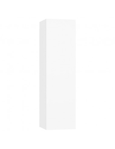 Set di Mobili Porta TV 4 pz Bianco in Legno Multistrato