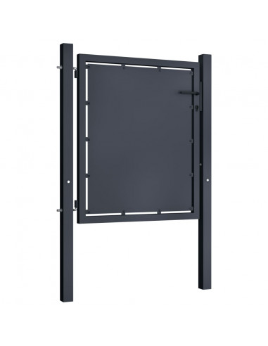 Cancello per Giardino in Acciaio 100x100cm Antracite