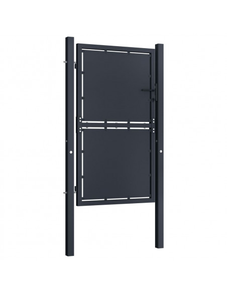Cancello per Giardino in Acciaio 100x150 cm Antracite